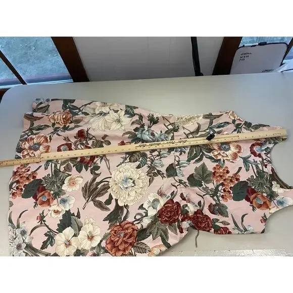 Vtg Sabino Dress Womens Medium Romantic Botanical Floral Cottagecore 80s Pockets - Picture 12 of 16